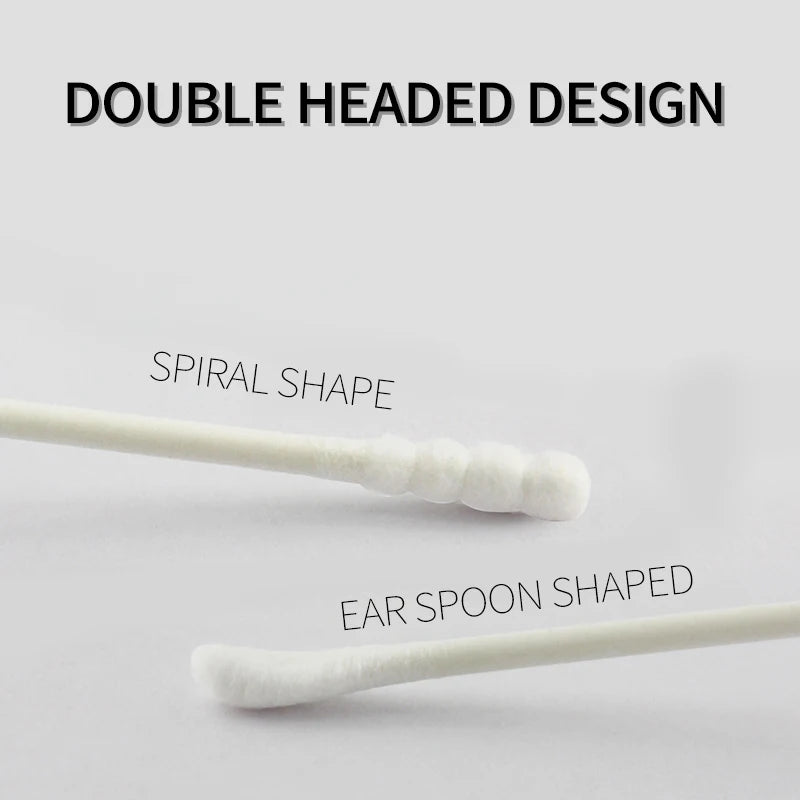 200-Pack Baby Ear Cleaning Cotton Swabs | Double-Ended Baby Cotton Swabs QXL