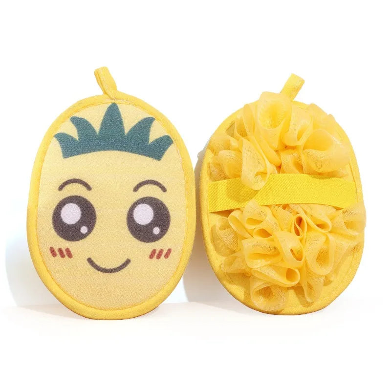 Pineapple Double-Sided Bath Gloves | Exfoliating Body Scrubber Exfoliating Bath Gloves QXL