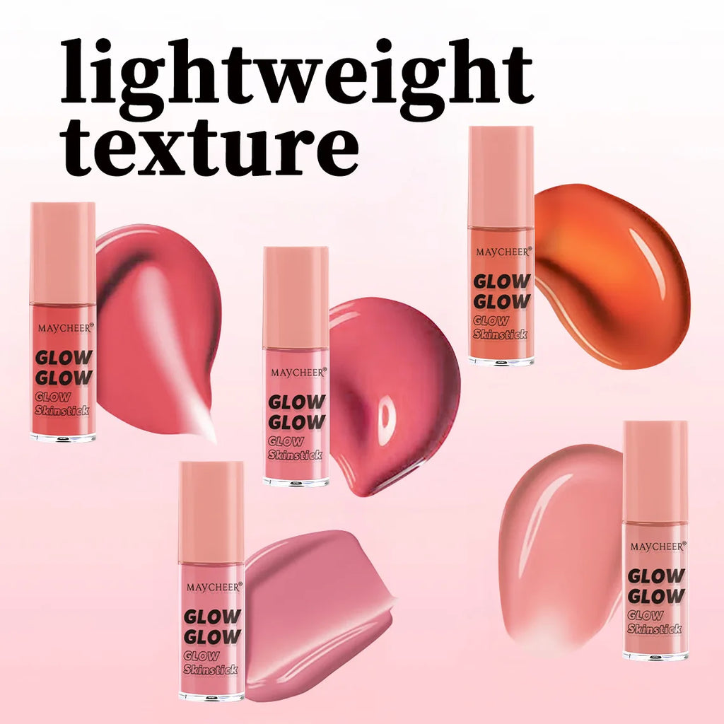 Long-Lasting Liquid Blush – Shimmer Glow Face Contour Liquid Blush QXL