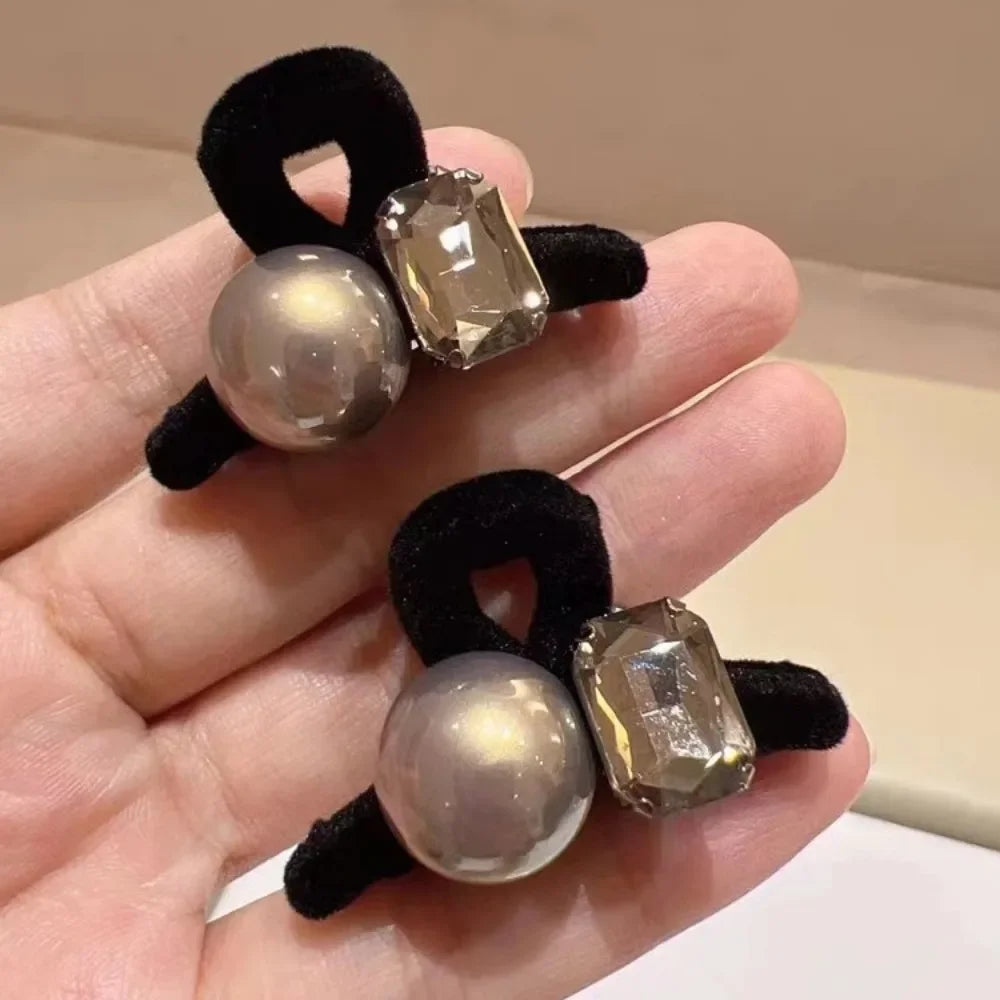 Pearl Mini Hair Claw Clip | Korean Elegant Hairpin Mini Hair Claw Clip QXL