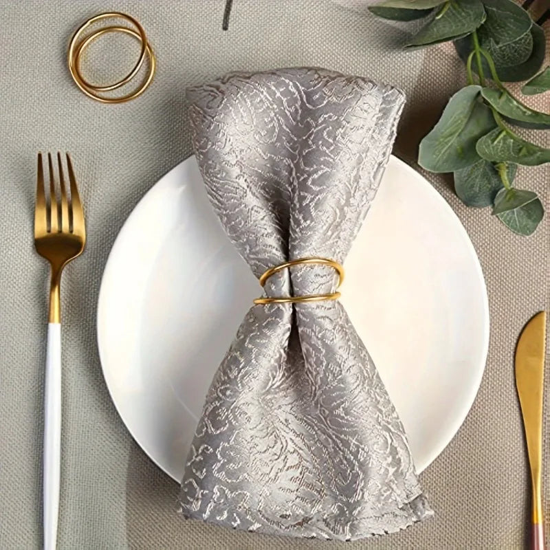 Gold Metal Spiral Napkin Rings for Weddings & Dining Napkin Rings QXL