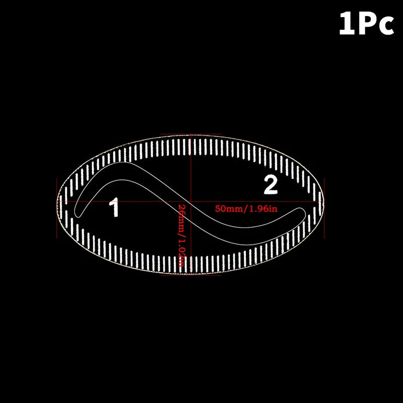 Brow Mapping Ruler | Eyebrow Shaping & Microblading Stencil Eyebrow Mapping Ruler QXL 1Pc B