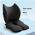 Memory Foam Seat & Back Cushion for Car, Office & Home Memory Foam Cushion QXL black