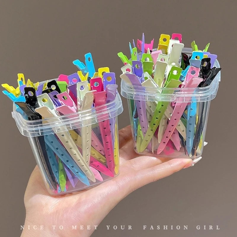 No-Crease Metal Hair Clips | Salon Curl Pin Set with Bag Hair Styling Clips QXL