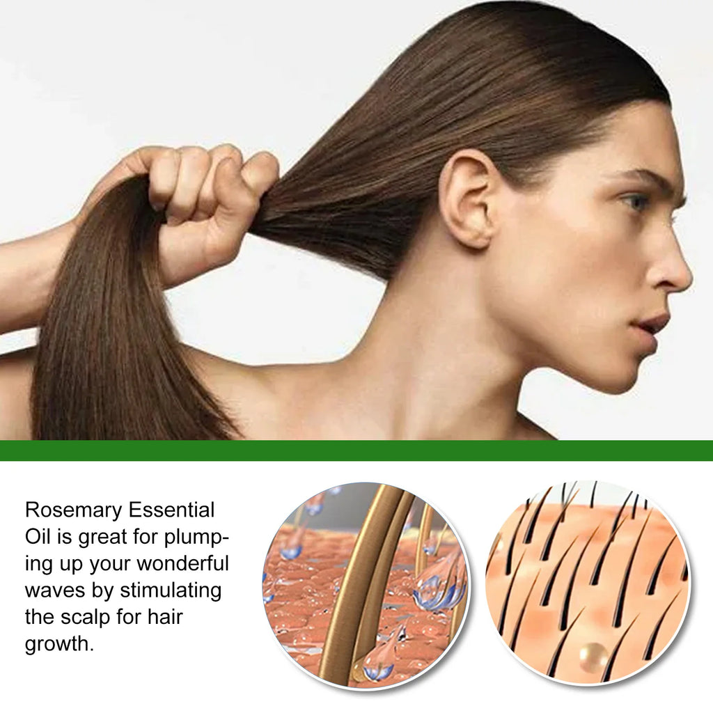 HOEGOA Rosemary Hair Oil – Shine, Frizz Control & Scalp Care Hair Essential Oil QXL