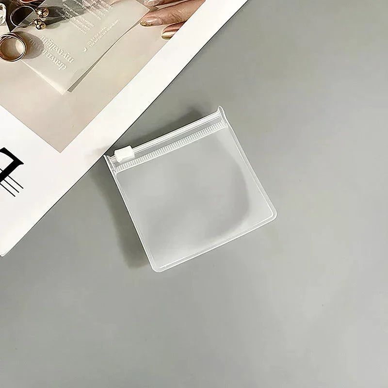 Clear Zippered Pill Pouch Bags | Reusable EVA Travel Organizer Pill Storage Bags QXL