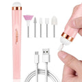 Electric 5-in-1 Nail Drill Set | Manicure Machine & Built-in Light Electric Nail Drill QXL Pink