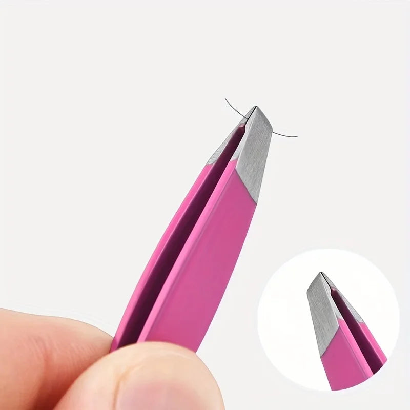 Mini Stainless Steel Eyebrow & Eyelash Tweezers Beauty Tool Eyebrow Tweezers QXL