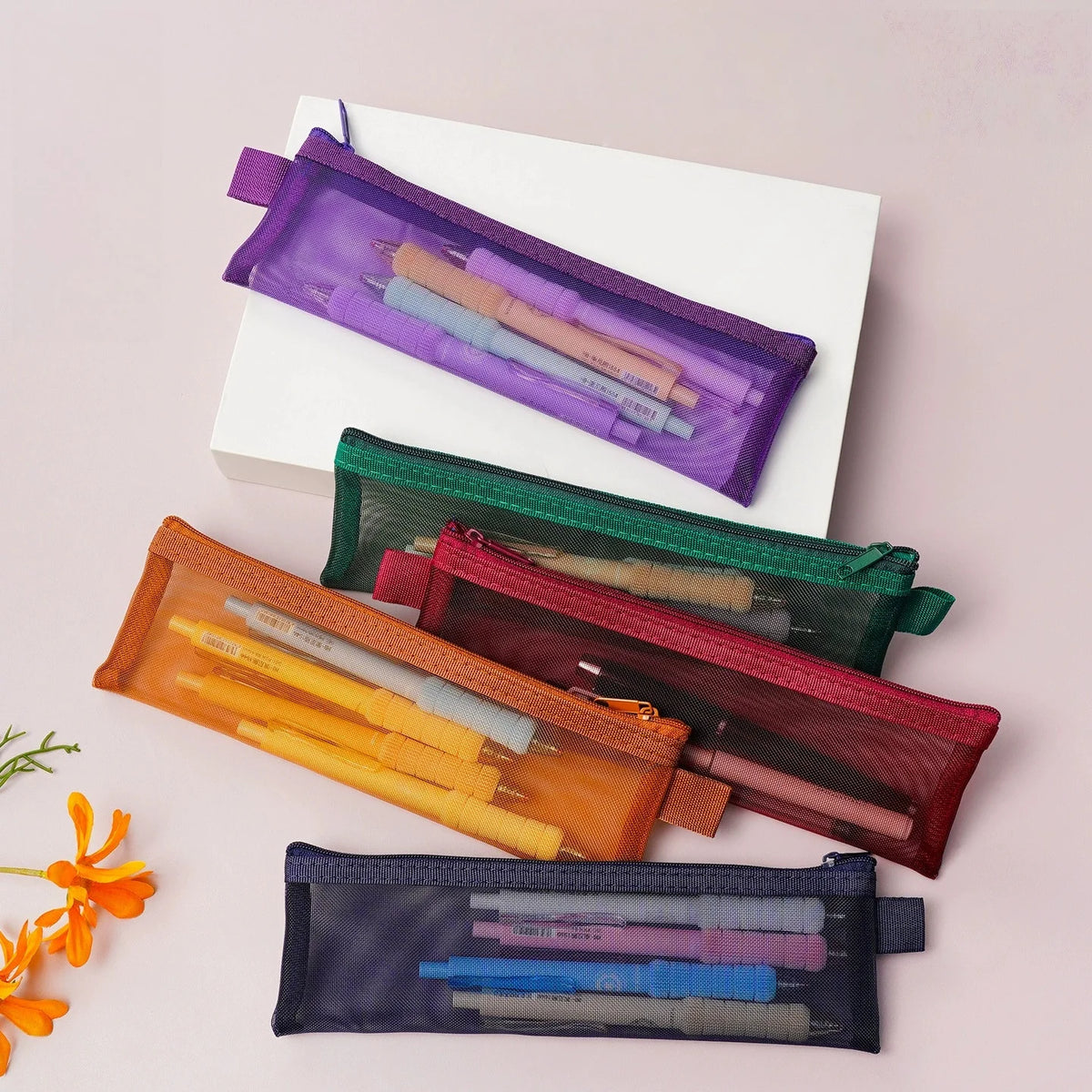 Transparent Mesh Zipper Bags | Travel & Cosmetic Organizer Mesh Zipper Pouch QXL