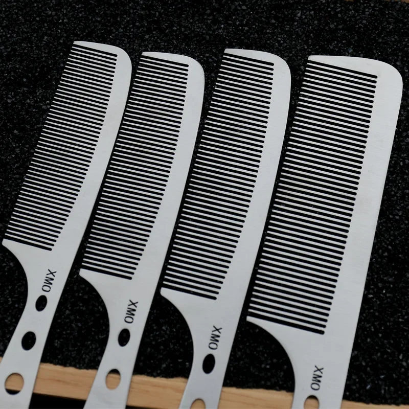 Ultra-Thin Titanium Steel Point-Tail Comb | Men's Styling Hair Styling Comb QXL