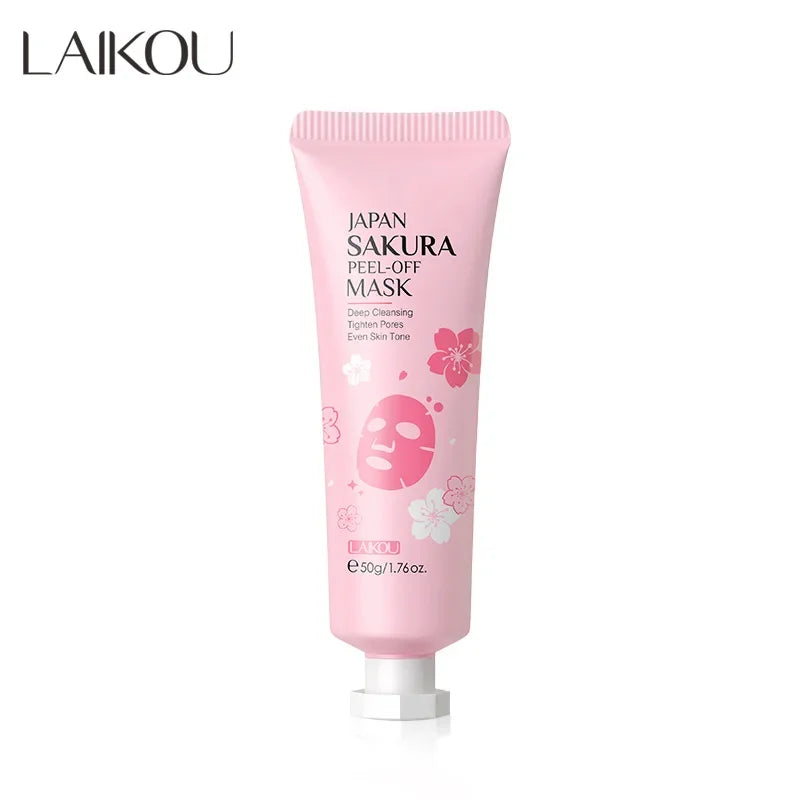 LAIKOU Cherry Blossom Peel-Off Mask | Hydrating & Brightening Peel-Off Face Mask QXL 50g