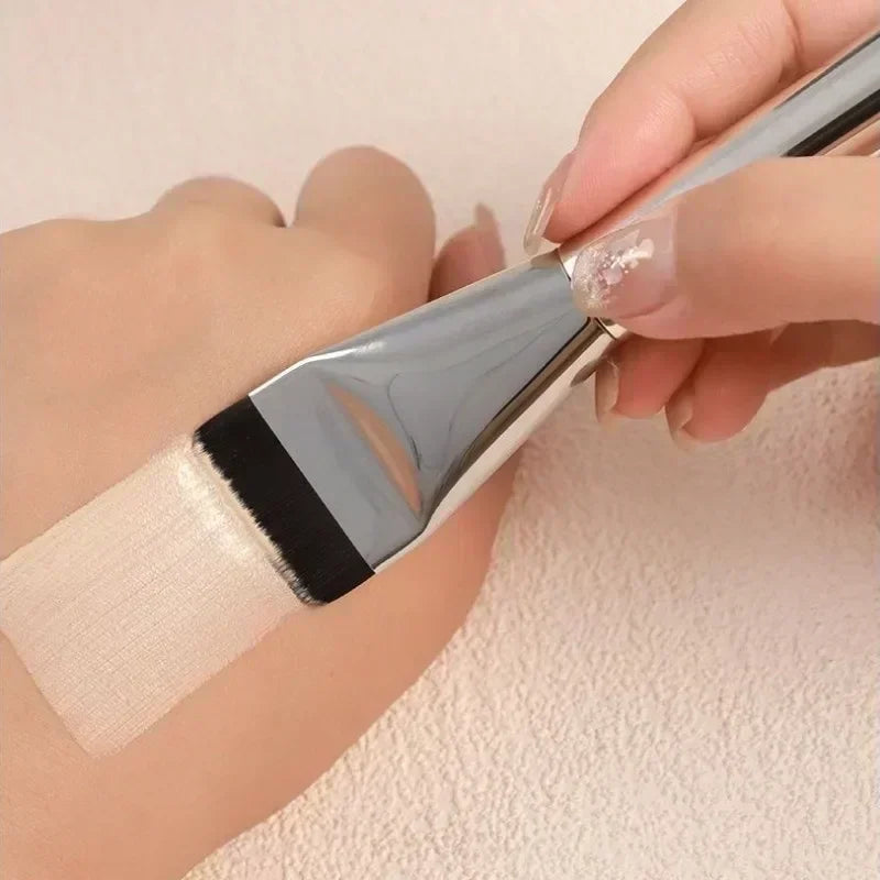 Ultra Thin Foundation & Flat Contour Brush | Blending Brush Foundation Makeup Brush QXL