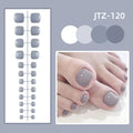 24-Pack Press-On False Toenails | Full Cover Solid Color Set Press-On Toenails QXL JTZ-120