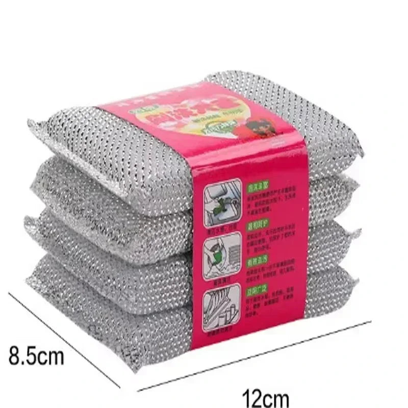 Scratch-Free Kitchen Dishwashing Sponge Wipes | 4/8-Pack Dishwashing Sponge QXL