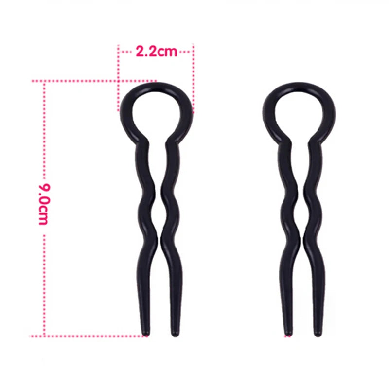 3-Pack Spiral Hair Twist Clips | Braid & Bun Maker Tool Hair Styling Clips QXL