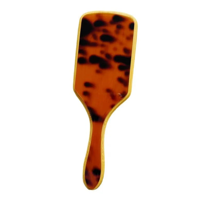 Bamboo Air Cushion Massage Comb | Anti-Static Leopard Print Hair Massage Comb QXL