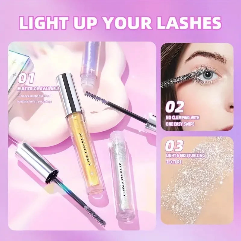 VERONNI Waterproof Glitter Mascara – Volume, Curl & Length Waterproof Mascara QXL