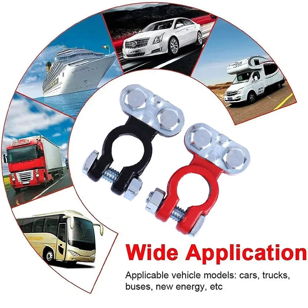 Heavy-Duty Battery Terminal Clamps 12V 24V | Car Boat Truck Battery Terminal Clamp QXL