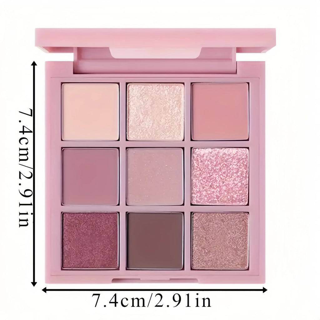 9-Color Smokey Eyeshadow Palette | Glitter, Pearl & Matte Eyeshadow Palette QXL