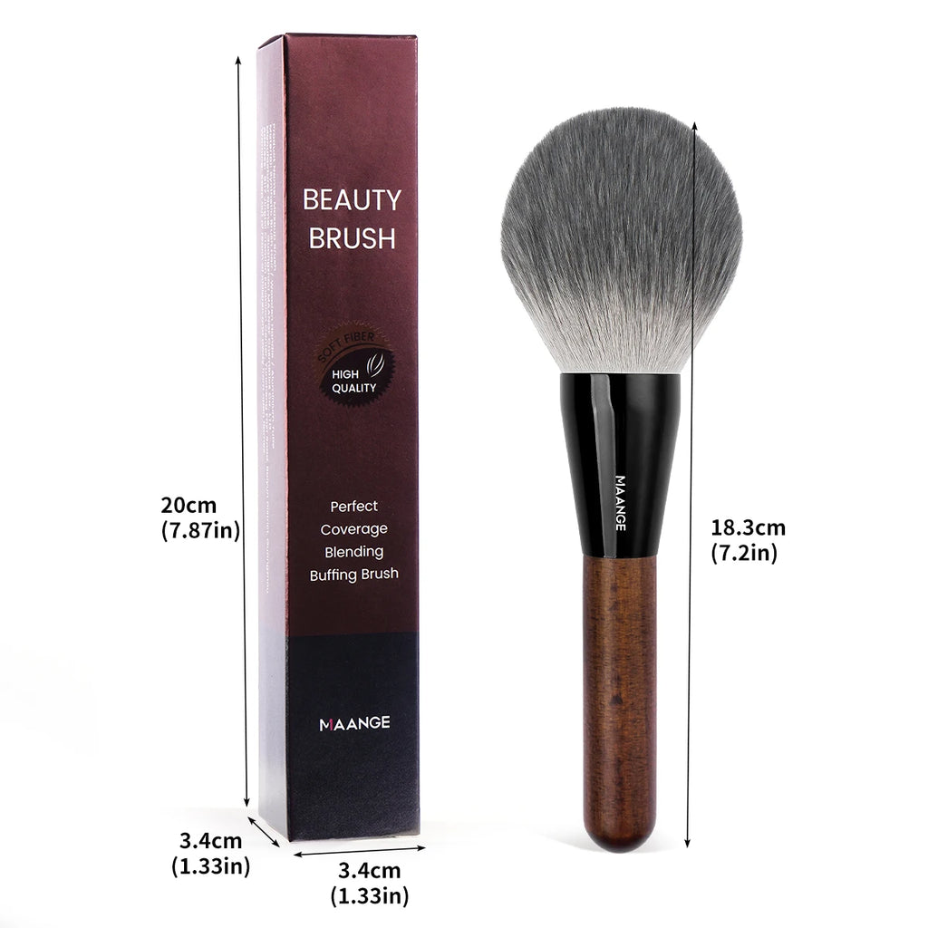 MAANGE Large Soft Powder Brush | Dense Synthetic Face Brush Powder Makeup Brush QXL