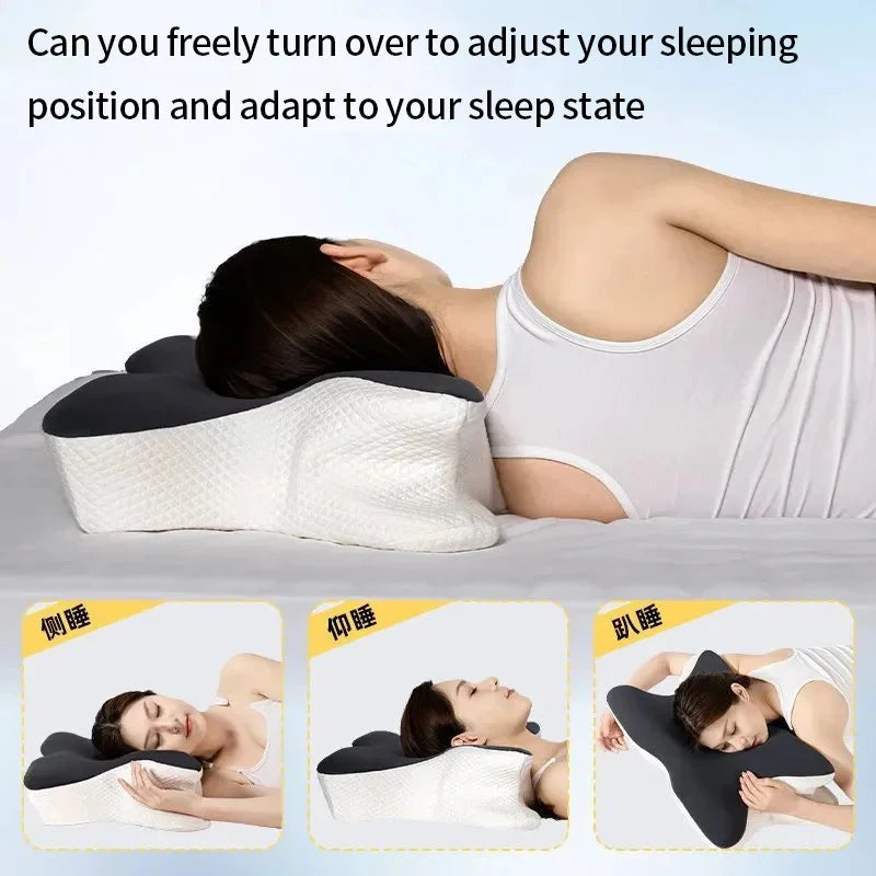 Memory Foam Butterfly Cervical Support Pillow – Cooling Memory Foam Pillow QXL
