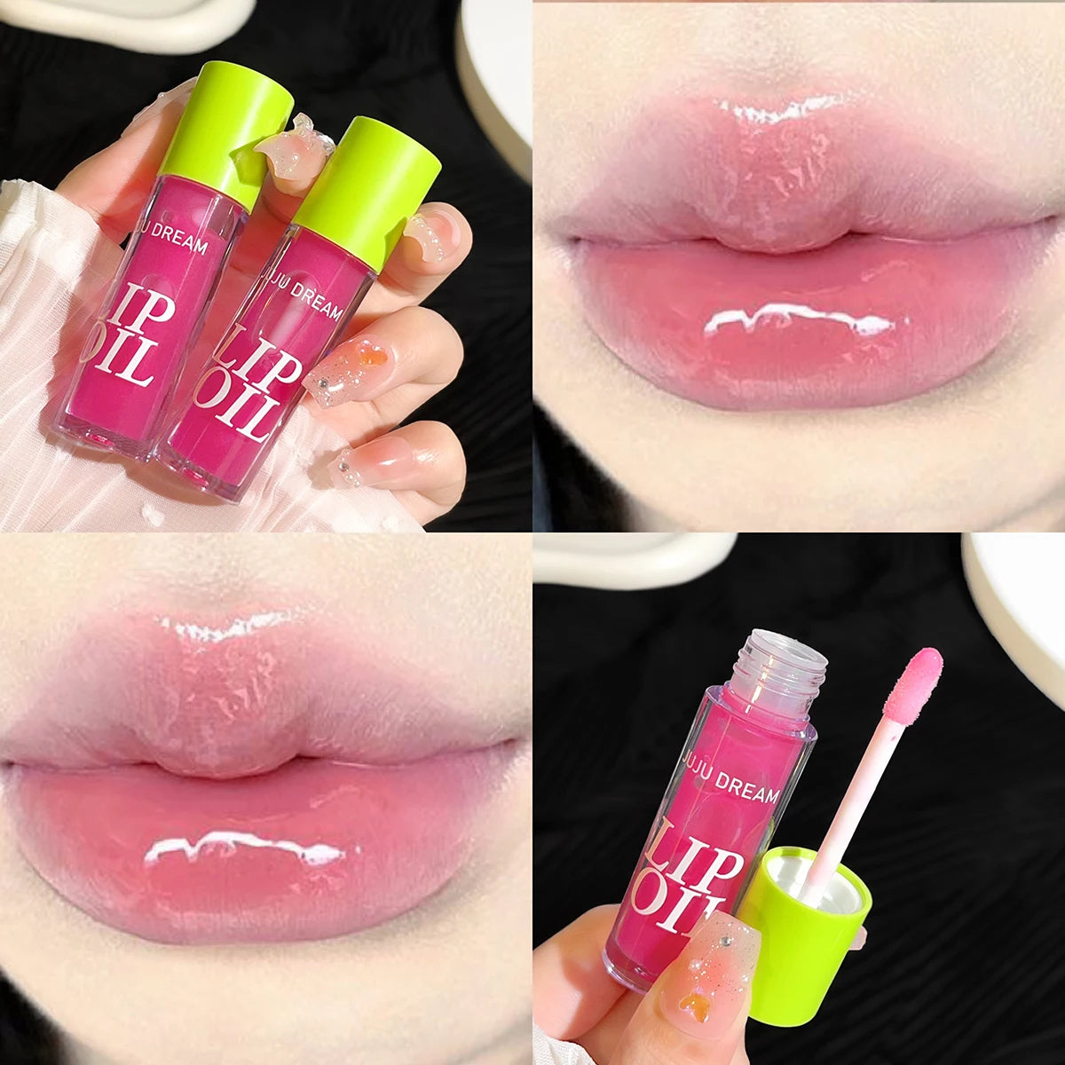 Candy Jelly Lip Oil | Glossy Glass-Like Hydrating Lip Gloss Jelly Lip Oil QXL 9414-02