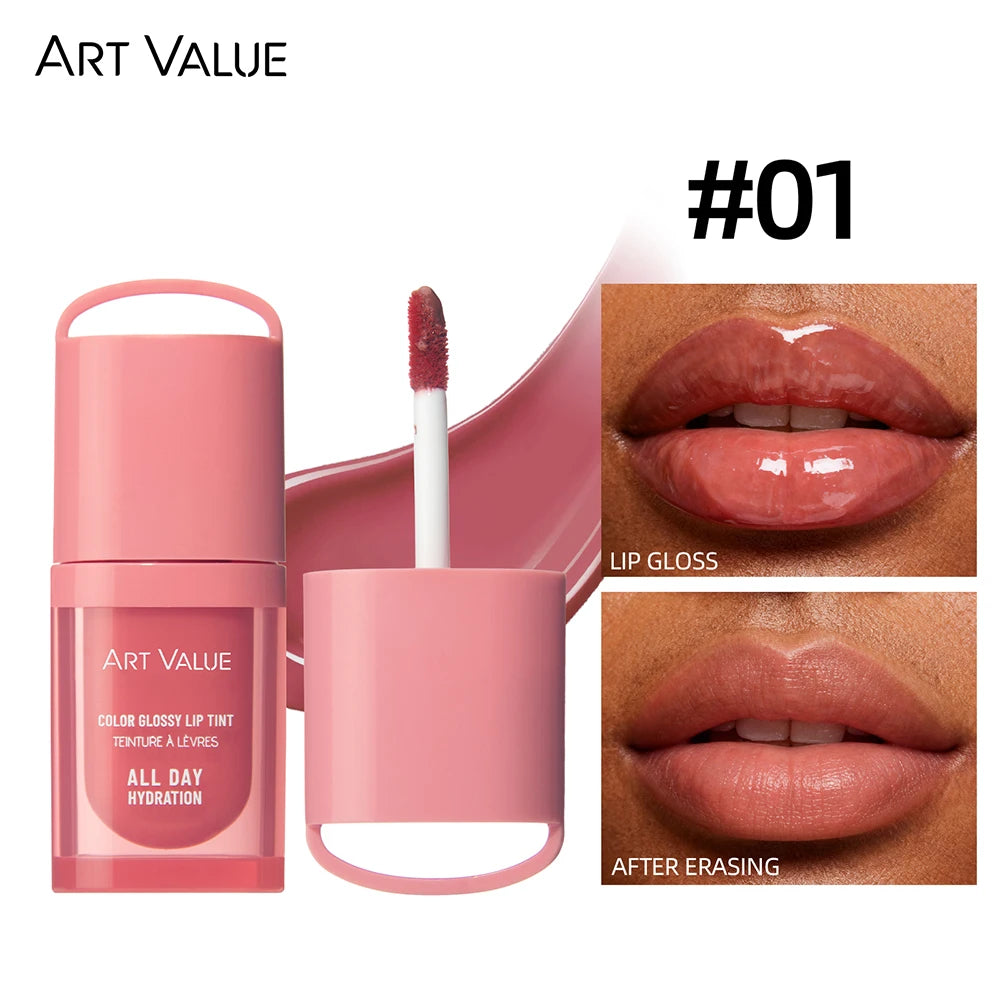 ART VALUE Pearl Lip Gloss | Hydrating Volumizing Lip Glaze Lip Gloss QXL 01