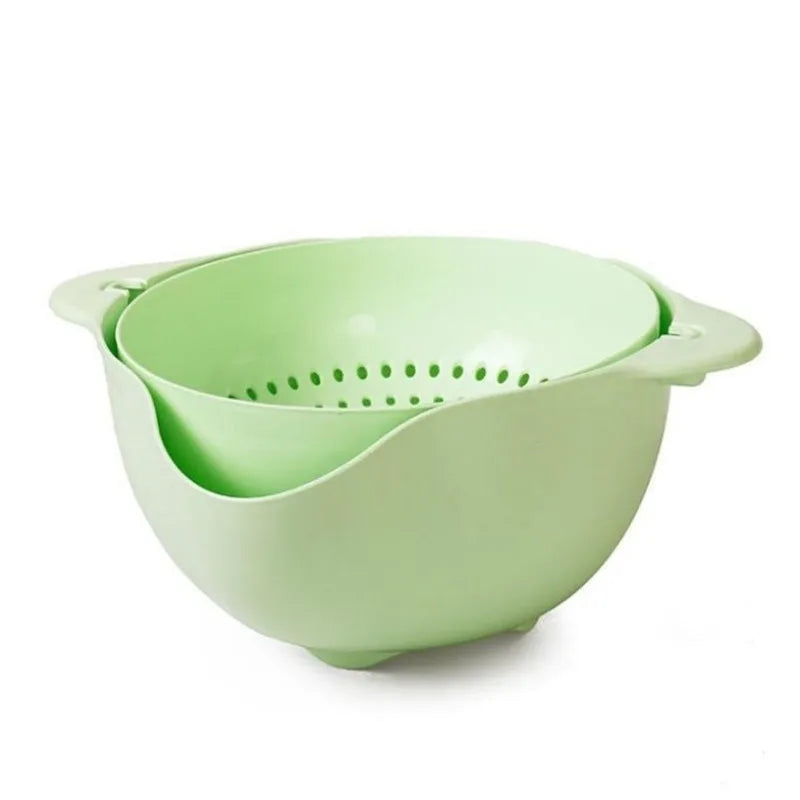 2-Layer Flip Colander Bowl | Kitchen Drain Basket Kitchen Colander Bowl QXL