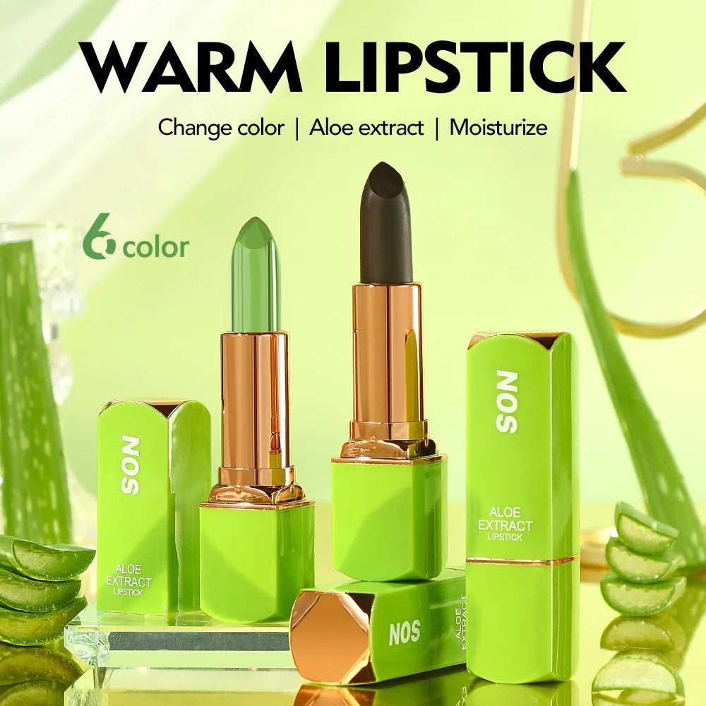 Aloe Vera Color-Changing Lipstick | Hydrating Moisturizing Color-Changing Lipstick QXL