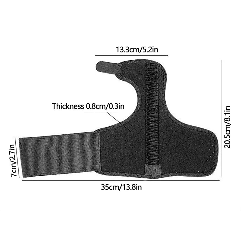 Little Finger Splint & Wrist Support Strap | Aluminum Guard Finger Splint Brace QXL one size
