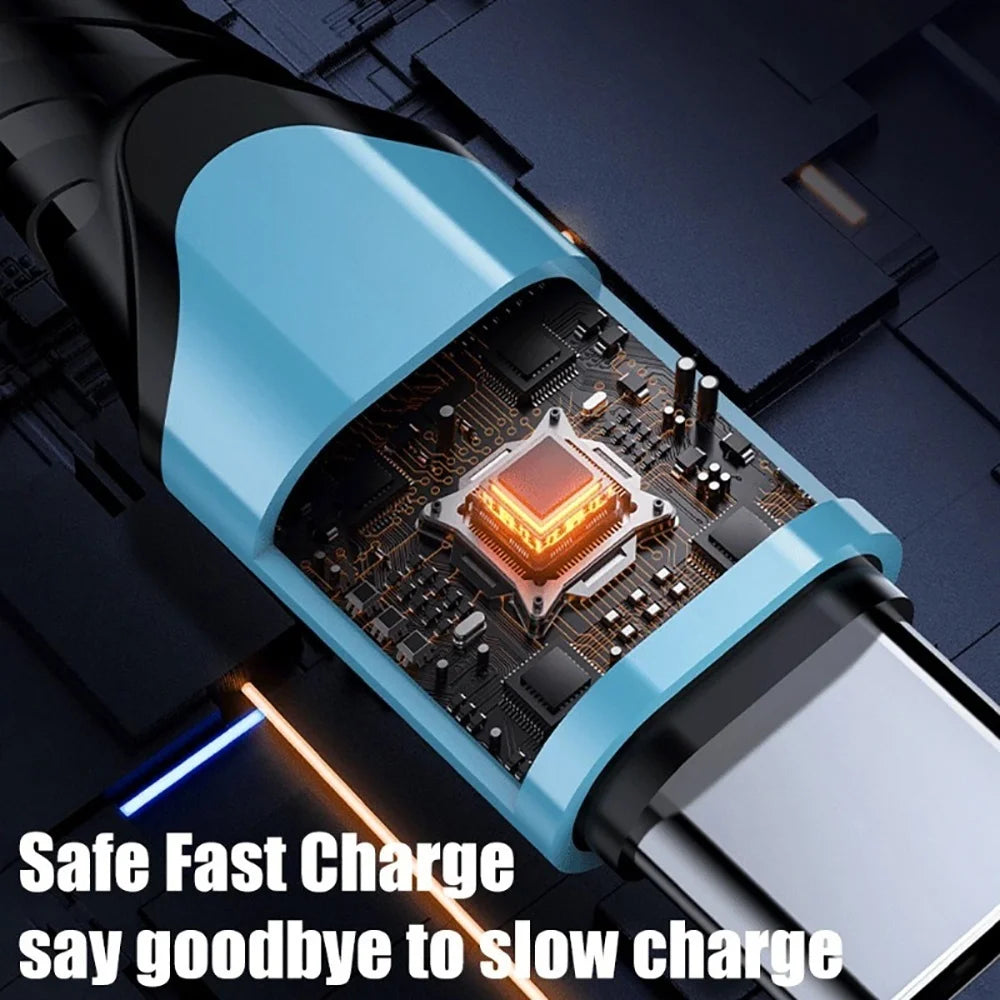240W USB-C to USB-C Fast Charging Braided Cable 5A USB-C Charging Cable QXL