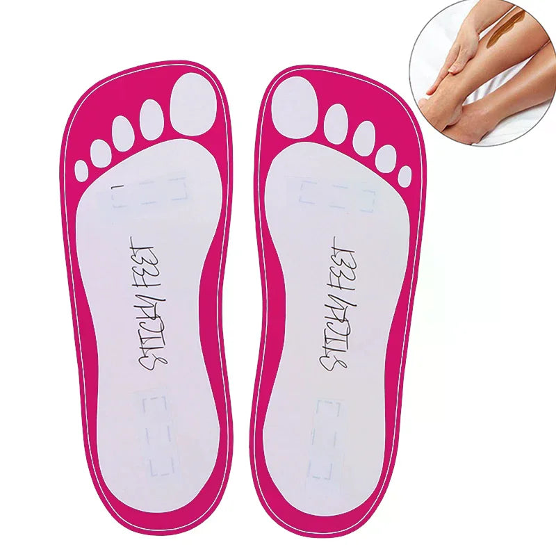 10-Pair EVA Spray Tan Foot Pads | Disposable Non-Slip Protectors Spray Tan Foot Pads QXL