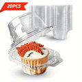 PET Clear Cupcake Containers – Disposable Single & Double Boxes Cupcake Packaging Boxes QXL 20pcs