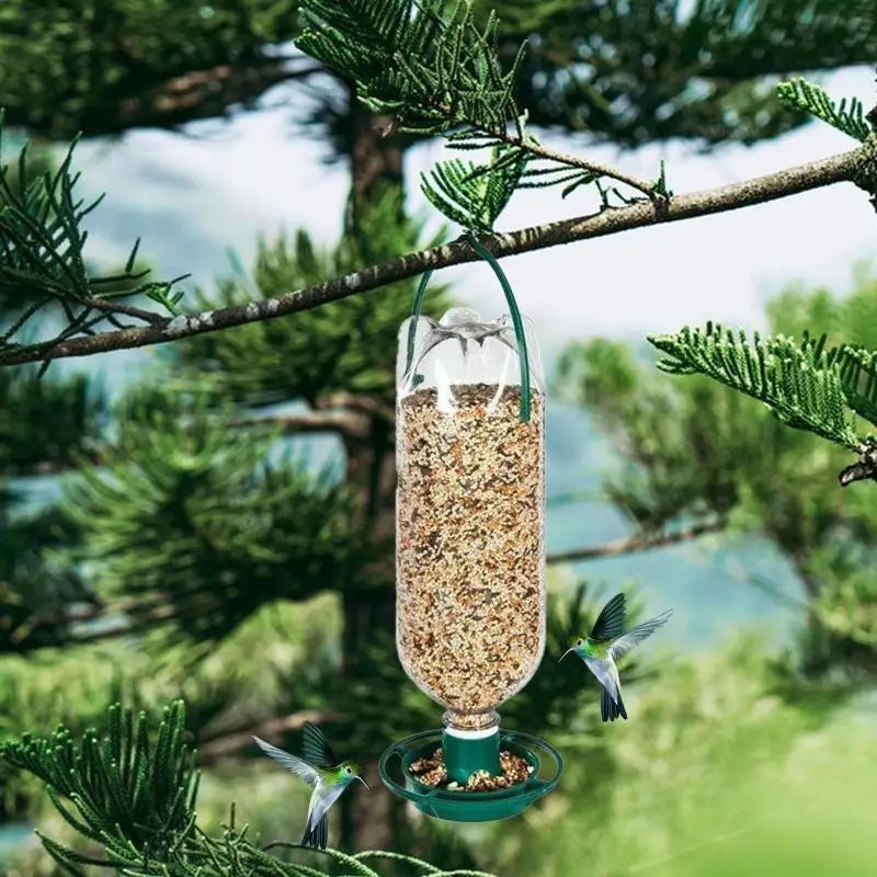 Automatic Hanging Bird Feeder Bowl for Parrot & Wild Birds Bird Feeder QXL