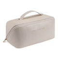 Large-Capacity PU Pillow Makeup Bag | Travel Cosmetic Organizer Travel Makeup Bag QXL WHITE