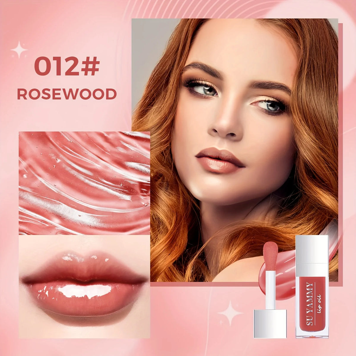 SU YAMMY Hydrating Lip Glow Oil | Tinted Plumping Lip Gloss Tinted Lip Gloss Oil QXL