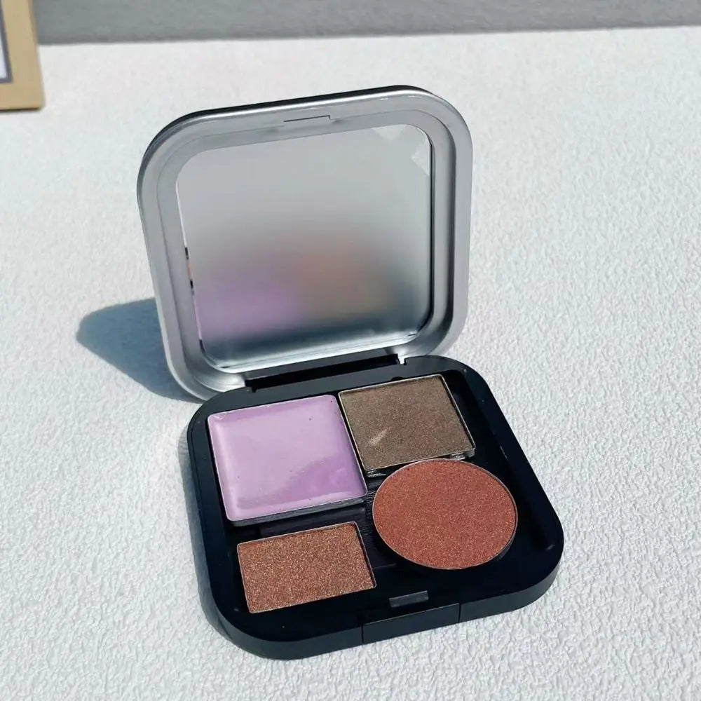 Empty Magnetic DIY Eyeshadow Palette with Mirror | Matte Black DIY Eyeshadow Palette QXL