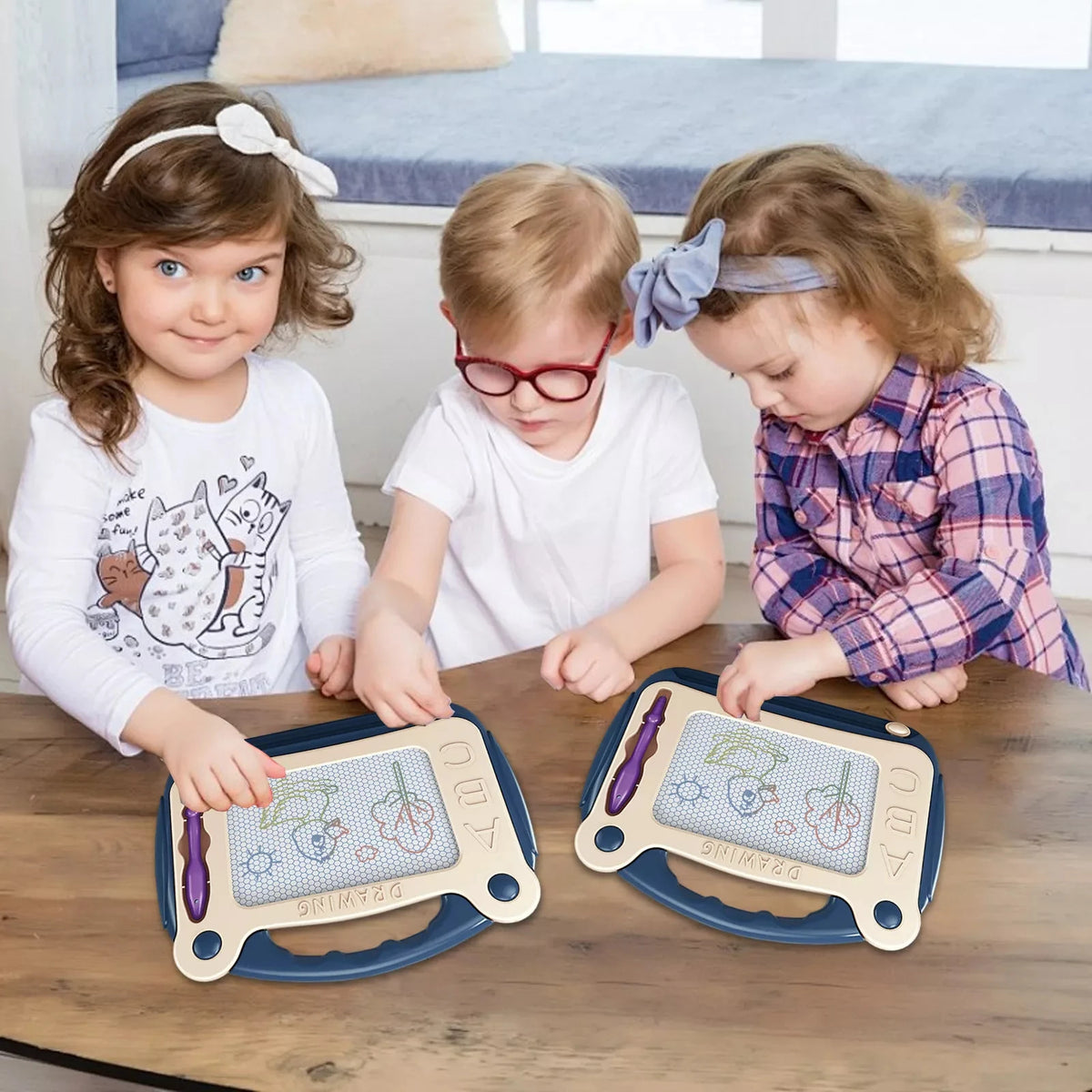 Kids Magnetic Drawing Board | Etch Sketch Toy Ages 3–12 Magnetic Drawing Board QXL