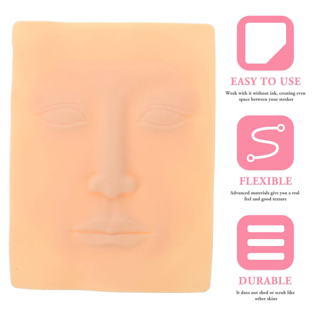 3-Pack Silicone Eyebrow Practice Skin | Microblading & Tattoo Tattoo Practice Skin QXL
