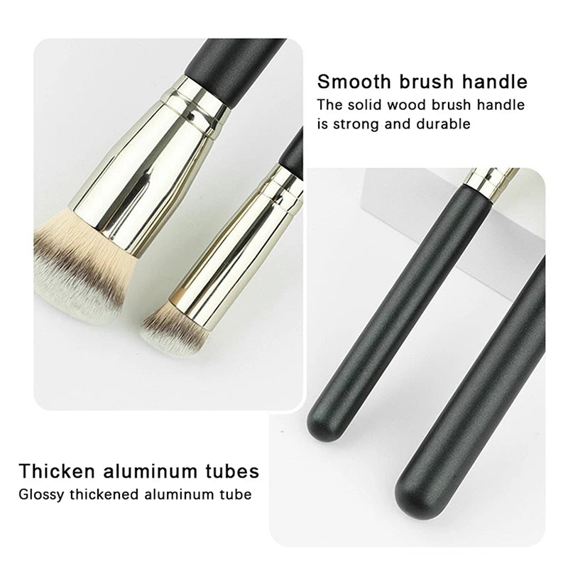 Angled Foundation & Concealer Brush – Synthetic Contour Tool Makeup Brush QXL