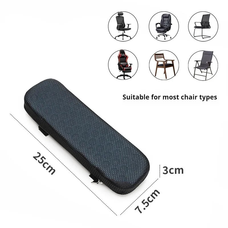 2-Pack Memory Foam Armrest Pads | Ergonomic Elbow Cushions Armrest Cushion Pads QXL