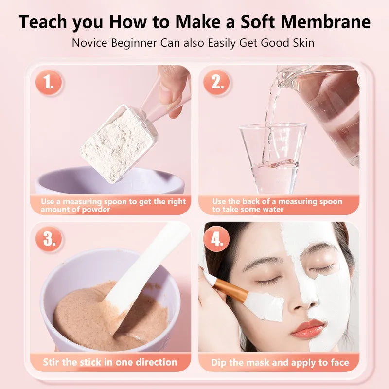 Face Mask Brush Set with Silicone Mixing Bowl – 3 or 4 Pcs Face Mask Tool Set QXL