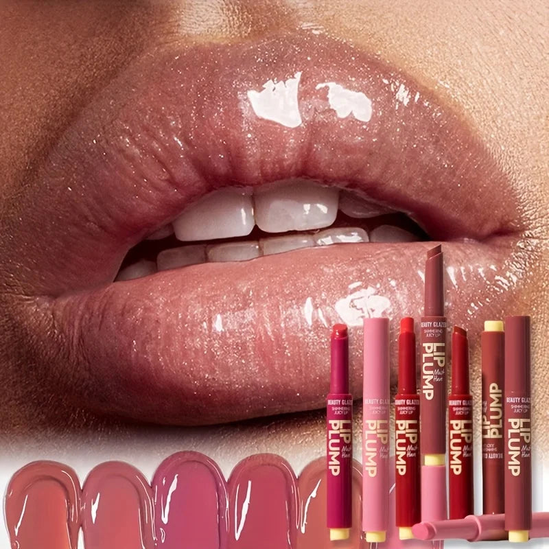 Beauty Glazed 12-Color 2-in-1 Shimmer Gloss & Matte Lipstick Lipstick Pen QXL