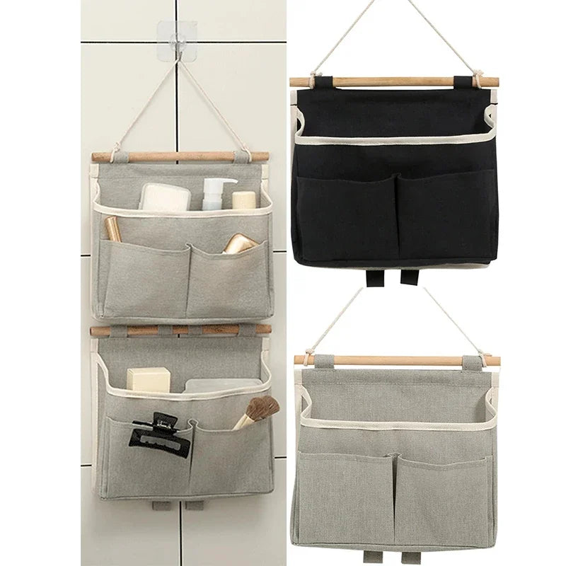 Wall Mounted Hanging Storage Bag | Bedside & Dorm Organizer Hanging Wall Organizer QXL