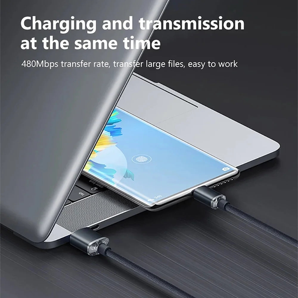 120W USB-C Fast Charging Cable 6A Nylon Braided | 0.25M–2M USB-C Charging Cable QXL