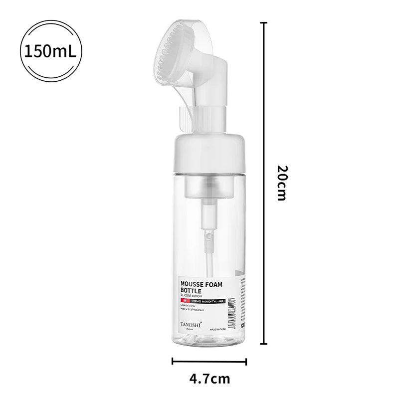Foaming Pump Bottle with Silicone Brush Head | 30–150ml Foaming Pump Bottle QXL 150ml