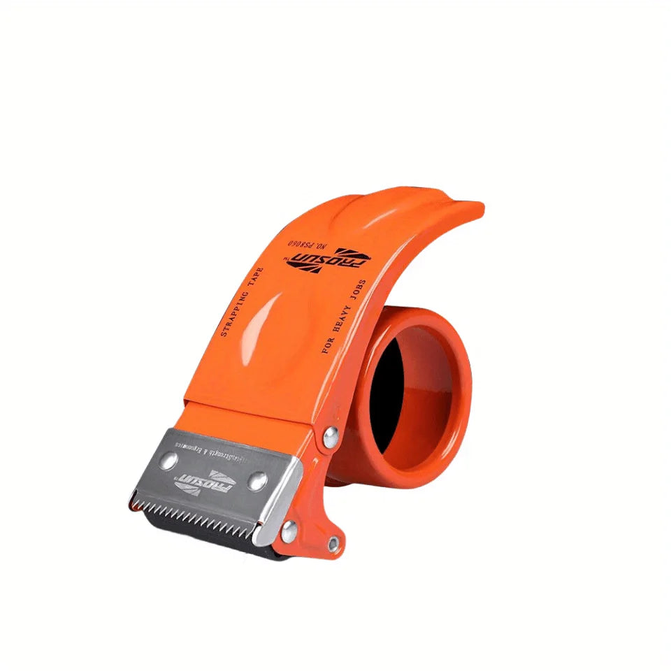 Heavy-Duty Metal Tape Gun Dispenser | Safety Blade Cover 5cm Tape Gun Dispenser QXL Orange