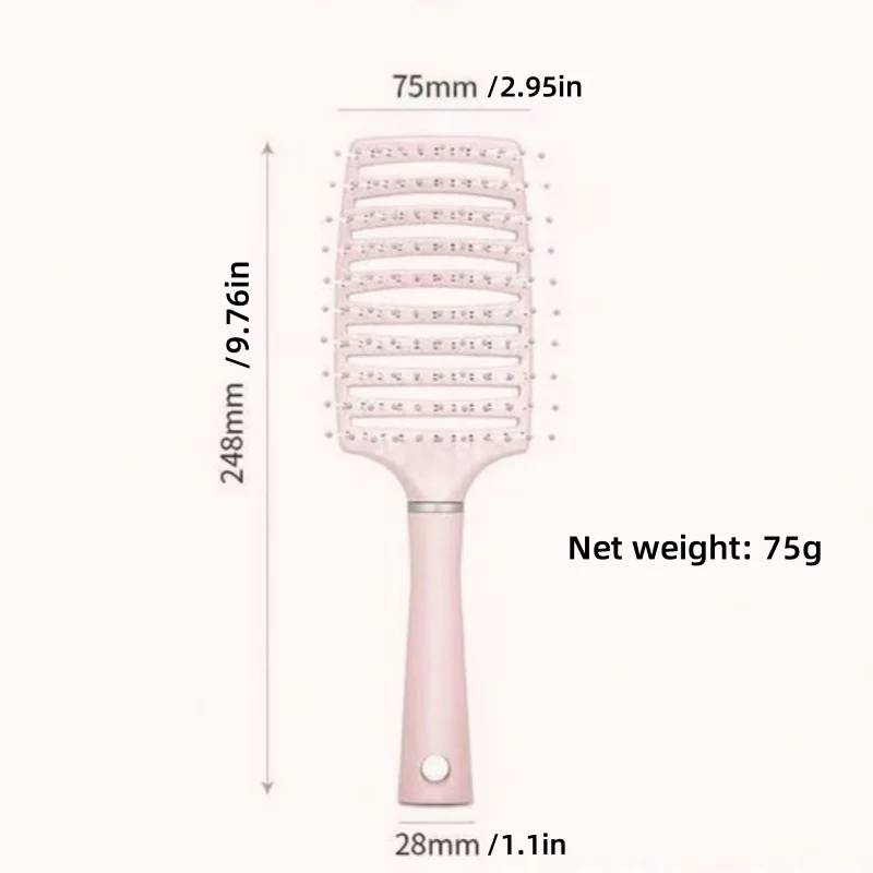 Airbag Massage Comb | Hollow Fluffy Curved Detangling Brush Hair Massage Comb QXL