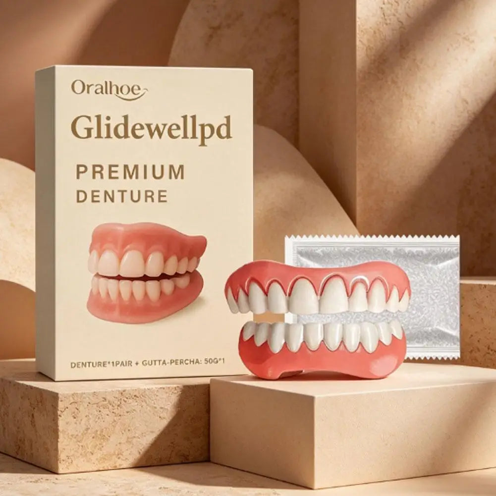 Reusable Silicone Denture Cover | Cosmetic Teeth Veneers Silicone Denture Cover QXL