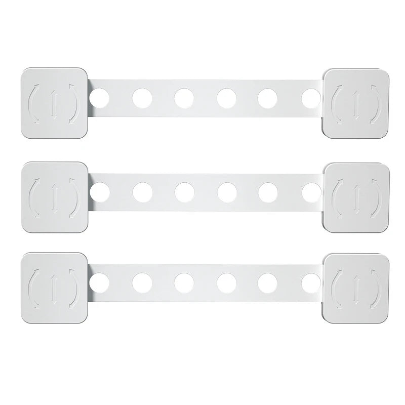Baby Safety Cabinet Locks | Adjustable Drawer & Cupboard Lock Baby Safety Lock QXL B203 White-3pcs